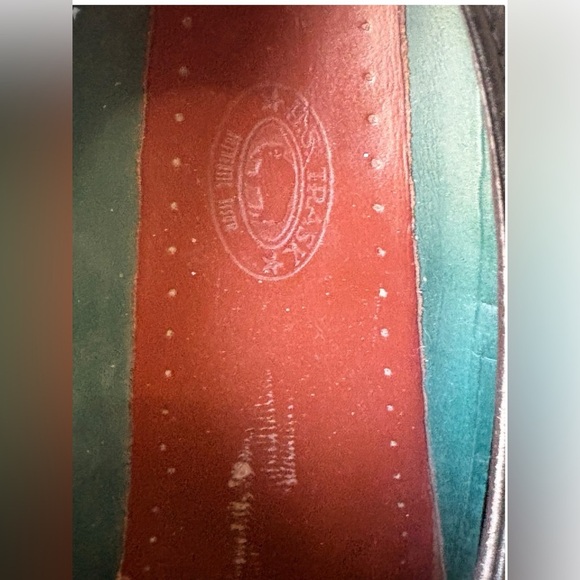 HS Trask Brown Authentic Bison Leather Oxford Dress Shoes 11 - Picture 8 of 14